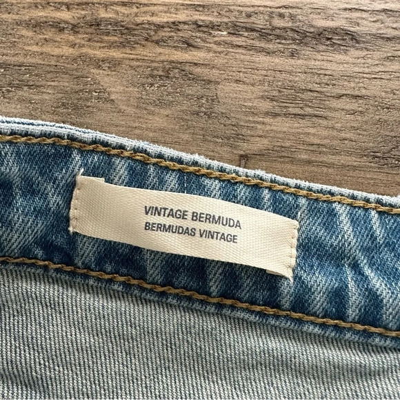 NWT Universal Thread Womens Size 4 Vintage Bermuda Shorts Denim Cut Off Stretch - Picture 5 of 8